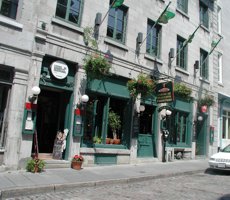 Rue St. Paul, a narrow cobblestone road famous for its café’s & art galleries